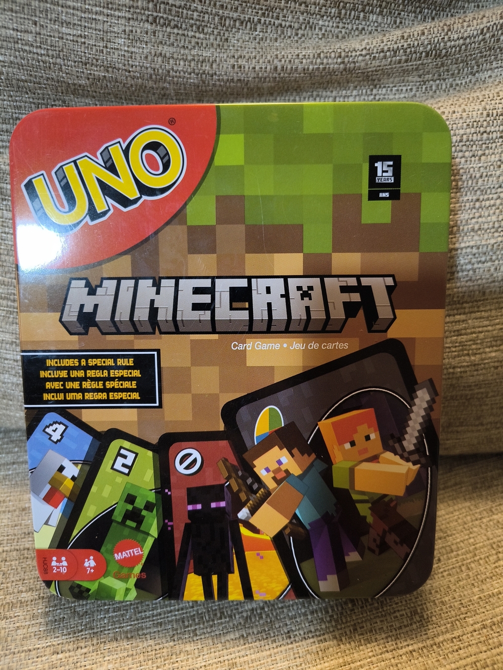 UNO Minecraft Card Game - UNO Minecraft Tin